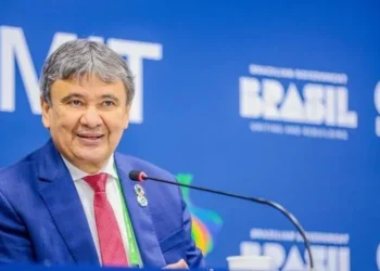 O ministro Wellington Dias durante participação no G20 • Roberta Aline/MDS