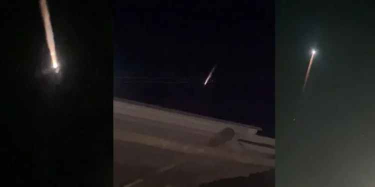 Bola de fogo vista no céu do Brasil pode ser foguete da Space X