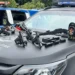 Operação integrada entre as Polícias Militares do Distrito Federal e do estado de Goiás resultou na apreensão de oito armas de fogo em Santa Maria • Reprodução/PM-DF