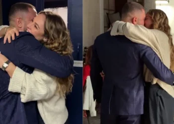 Diogo Nogueira surpreendeu a namorada Paolla Oliveira nos bastidores da gravação da novela • Instagram/Diogo Nogueira