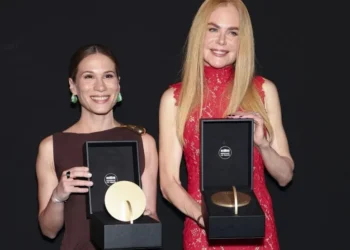 Marianna Brennand, e Nicole Kidman foram premiadas no Women In Motion Awards no Festival de Cannes • Monica Schipper/Getty Images