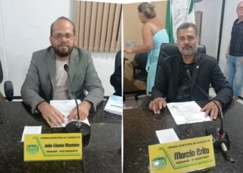 Vereadores João Cássio e Márcio Brito Fotos: Portal LJ