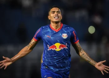 Lucas Barbosa brilhou na classificação do Red Bull Bragantino contra o Criciúma • Ari Ferreira/Red Bull Bragantino