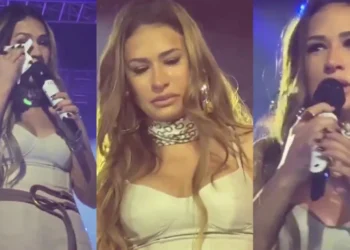 Simone Mendes desabafou por estar rouca mas, mesmo assim, ter subido no palco para não decepcionar seus fãs • X/Péricles Mendel