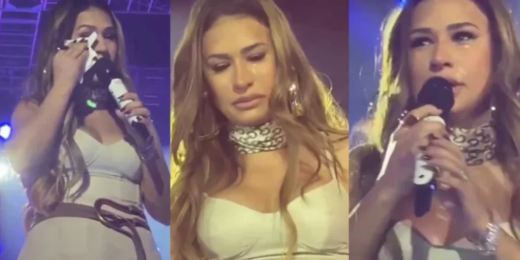 Simone Mendes chora em show e desabafa sobre voz rouca: “Pior coisa”
