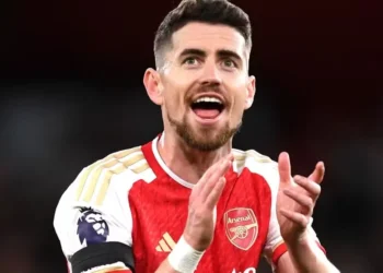 Jorginho no Arsenal — Foto: Photo by David Price/Arsenal FC via Getty Images