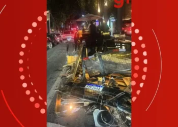 O motorista fugiu e ainda não foi localizado — Foto: Reprodução