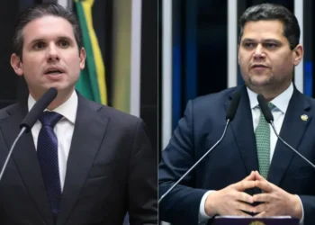 Presidente da Câmara dos Deputados, Hugo Motta e do Senado, Davi Alcolumbre • Bruno Spada/Câmara dos Deputados/Marcos Oliveira/Agência Senado