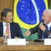 Presidente Lula e Ministro da Fazenda Fernando Haddad. — Foto: TON MOLINA/FOTOARENA/FOTOARENA/ESTADÃO CONTEÚDO