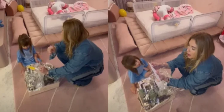 Maria Alice ganhou presente de seu pai, Zé Felipe, que cumpre agenda de shows em Portugal • Instagram/Zé Felipe