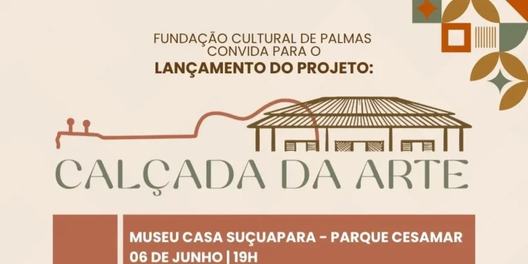 Fundação Cultural de Palmas lança projeto ‘Calçada da Arte’ no Museu Casa Suçuapara