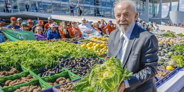 Presidente da República, Luiz Inácio Lula da Silva, durante o lançamento do Plano Safra da Agricultura Familiar • Ricardo Stuckert / PR