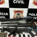 Polícia Civil do Tocantins apreende armas de fogo e prende suspeito ligado à morte do filho de ex-prefeito de Lagoa da Confusão