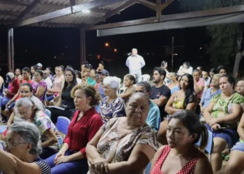 Evento marcou a fundação oficial do Conseg na quadra e contou com a presença da sociedade civil - Larissa Mendes / Governo do Tocantins