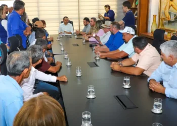 Governador Wanderlei Barbosa discute pavimentação da TO-239 com gestores municipais e produtores - Antonio Gonçalves/Governo do Tocantins