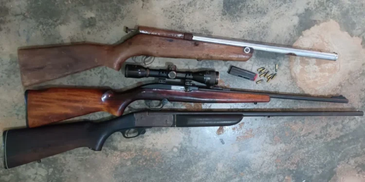 Polícia Civil do Tocantins apreende armas e munições durante operação contra comércio ilegal de armamentos em Darcinópolis