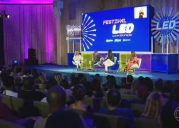 3ª Festival LED - Luz na Educação, em 2024. — Foto: Jornal Nacional/ Reprodução