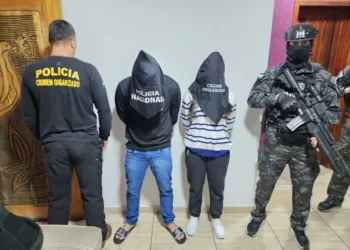 Imagem mostra brasileiro que estava foragido e foi preso em conjunto com a PF no Paraguai • Divulgação/PF