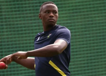 Kagiso Rabada, jogador de críquete • Matthew Lewis-ICC/ICC via Getty Images