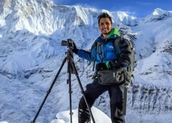 Edson Vandeira, de 36 anos, é montanhista, fotógrafo e guia brasileiro. • Reprodução/Redes Sociais