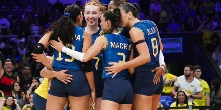 Brasil domina a República Tcheca e estreia com vitória na VNL