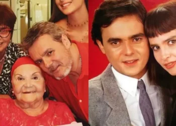 Lidia Brondi e Cássio Gabus Mendes viveram Solange e Afonso na 1ª versão da novela • Reprodução/TV Globo