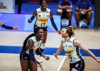 Itália vence o Brasil na Liga das Nações de Vôlei • Foto: Divulgação/ Volleyball Nations League