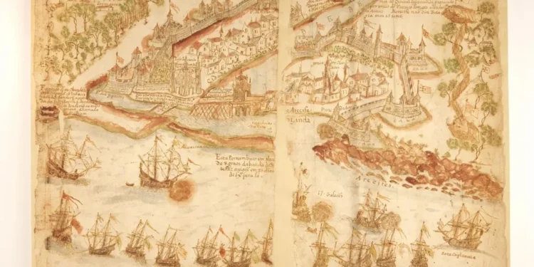 Mapa inédito mostra registro raro de expulsão dos holandeses de Pernambuco