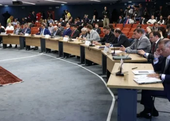 Réus durante o primeiro dia de depoimentos no Supremo Tribunal Federal (STF) • Gustavo Moreno/STF