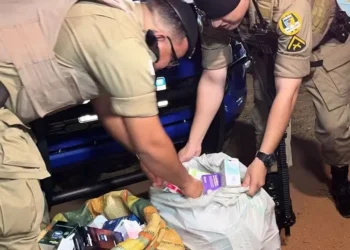 Polícia Militar apreendeu medicamentos de alto custo com grupo suspeito de furtar farmácias de rede — Foto: Ana Paula Rehbein/TV Anhanguera