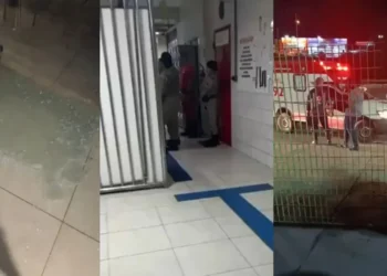 Nas redes sociais, alunos relatavam a presença de um indivíduo armado no estacionamento e na praça de alimentação • Reprodução/Redes Sociais