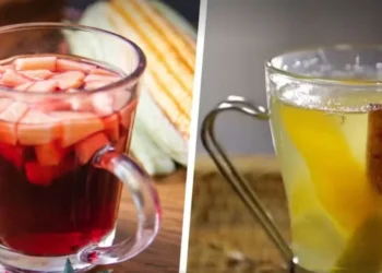 Vinho quente (à esquerda) e quentão (à direita) — Foto: Adobe Stock e reprodução gshow