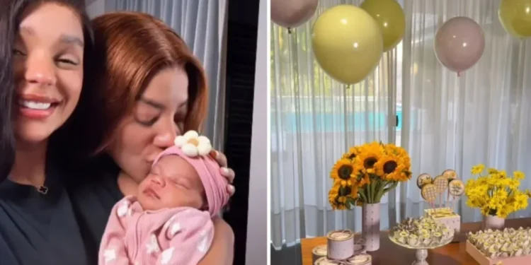 Ludmilla e Brunna celebram 1º mesversário de Zuri; veja como foi