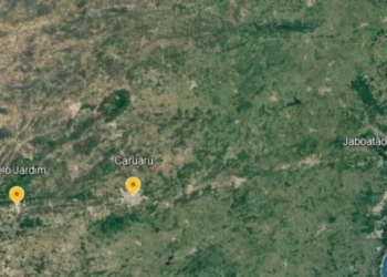 Moradores de Caruaru (PE) relataram que sentiram tremores • Reprodução/Google Earth