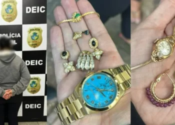 Mulher roubava joias e dinheiro das vítimas • Divulgação/PCGO