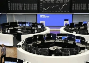 Salão da Bolsa de Valores de Frankfurt • Reuters