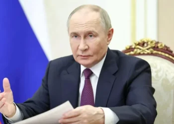 O presidente russo, Vladimir Putin • Alexander Kazakov/Pool/AFP/Getty Images via CNN Newsource