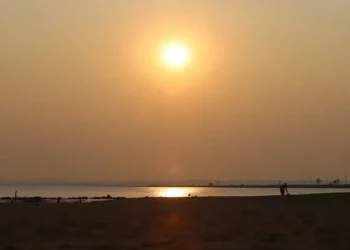Por do sol na Praia da Graciosa, em Palmas — Foto: Djavan Barbosa/Jornal do Tocantins
