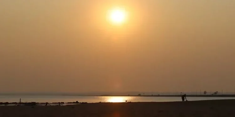 Por do sol na Praia da Graciosa, em Palmas — Foto: Djavan Barbosa/Jornal do Tocantins