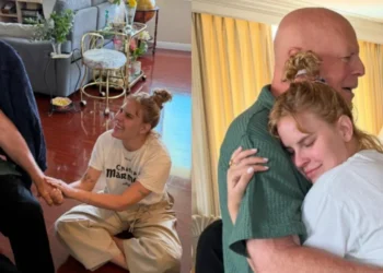 Filha caçula do ator com Demi Moore publicou diversas fotos ao lado do pai • Instagram/Tallulah Willis