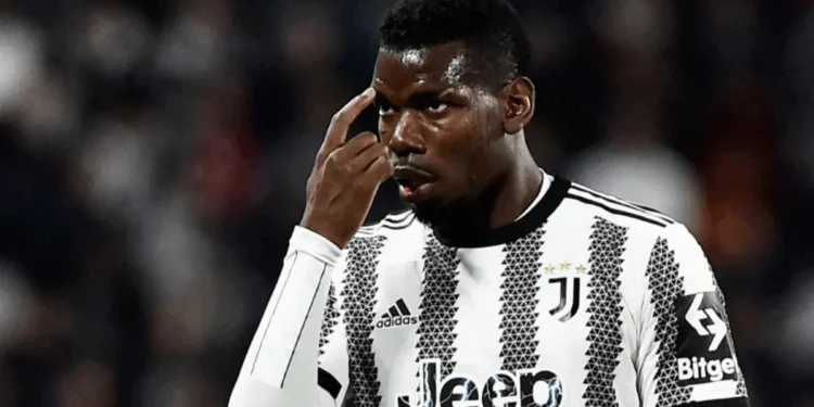 Pogba em jogo da Juventus • 11/5/2023 REUTERS/Massimo Pinca