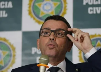 Delegado Rivaldo Barbosa, acusado de ser o mentor do assassinato da vereadora Marielle Franco e do motorista Anderson Gomes • Fernando Frazão/Agência Brasil