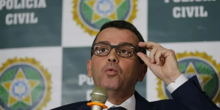 Delegado Rivaldo Barbosa, acusado de ser o mentor do assassinato da vereadora Marielle Franco e do motorista Anderson Gomes • Fernando Frazão/Agência Brasil