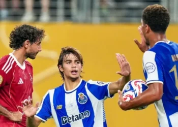 Rodrigo Mora comemora gol contra o Al-Ahly, no Mundial • Divulgação/Porto