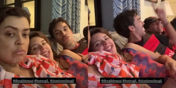 Nos EUA, Preta Gil aparece com sobrinhos torcendo pelo Mundial de Clubes