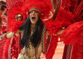 Isabelle Nogueira, cunhã-poranga do boi Garantido • Mauro Neto/Secom AM