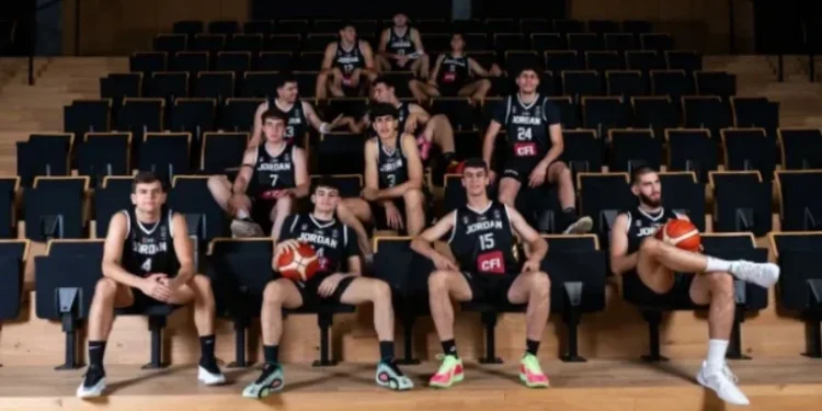 Seleção Sub-19 jordaniana de basquete • Reprodução / FIBA