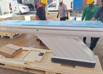 O equipamento está em fase de montagem e testagem