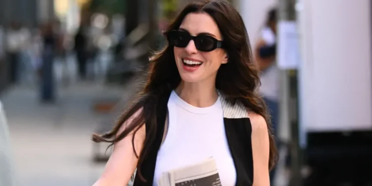 Anna Hathway em "O Diabo Veste Prada 2" • James Devaney/GC Images