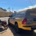 Motocicleta recuperada pela PM durante patrulhamento em Axixá do Tocantins, no âmbito da Operação Protetor das Divisas e Fronteiras. - Foto: Ascom BPMRE